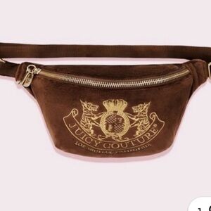 Juicy Couture Brown and Gold Stoney Clover Lane X Juicy Couture Fanny Pack